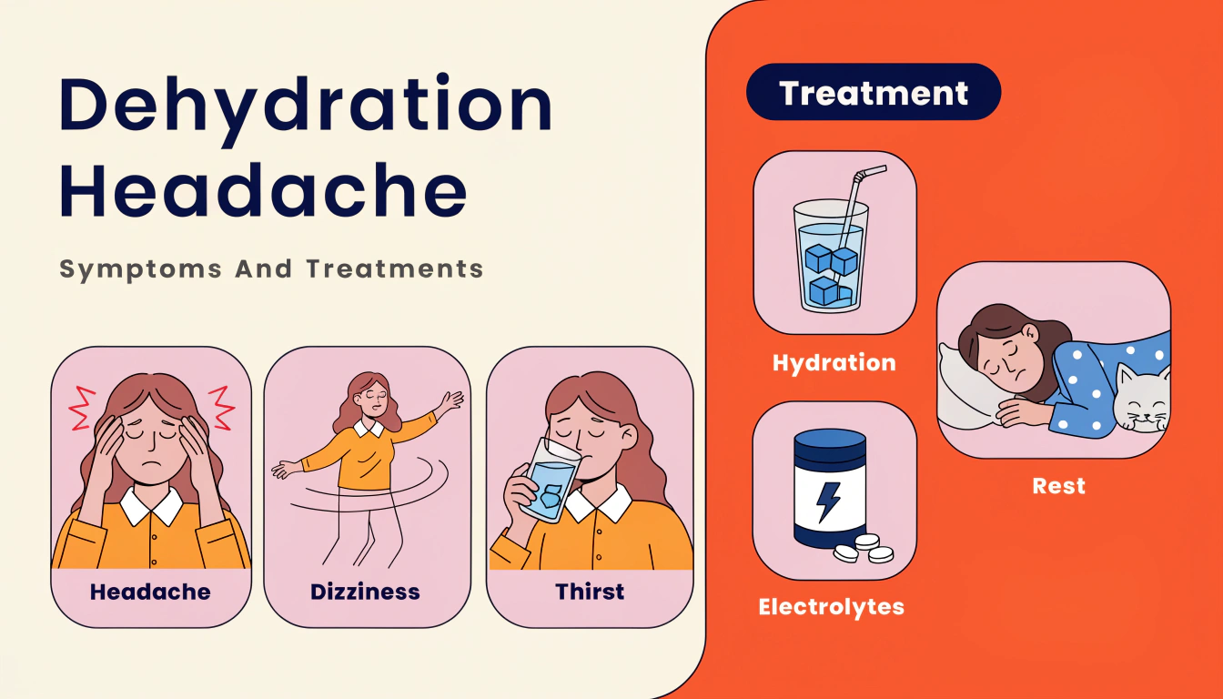 Dehydration Headache – Symptoms And Treatments