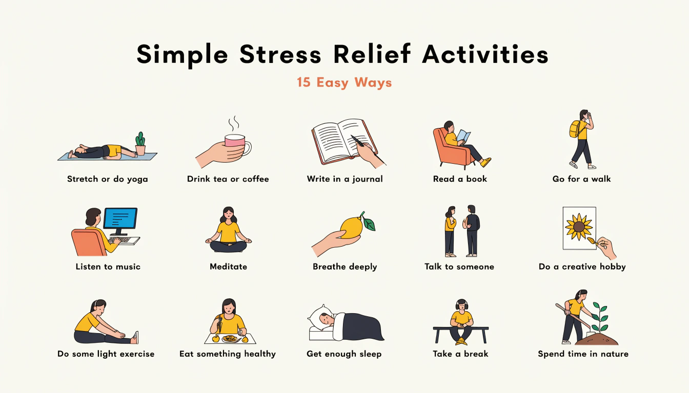 Simple Stress Relief Activities – 15 Easy Ways